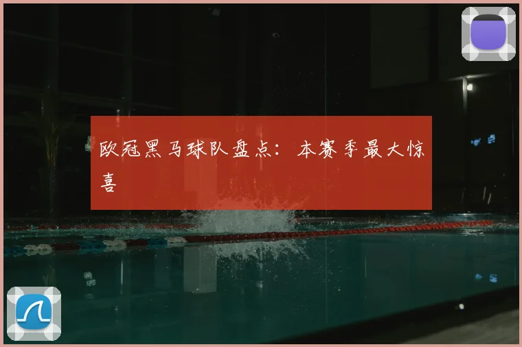 欧冠黑马球队盘点:本赛季最大惊喜